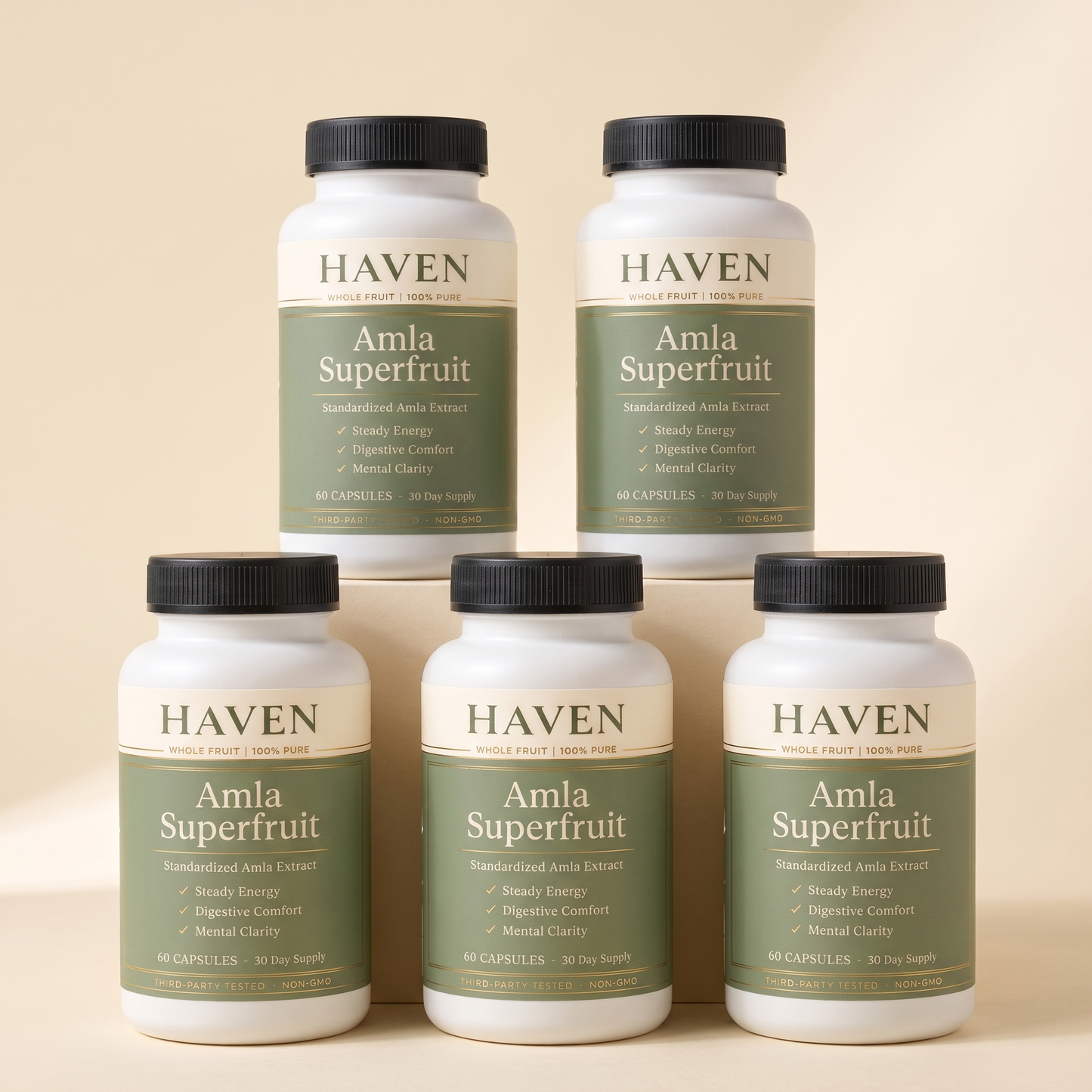 Haven Amla Superfruit 5-bottle Buy 3 Get 2 Free bundle