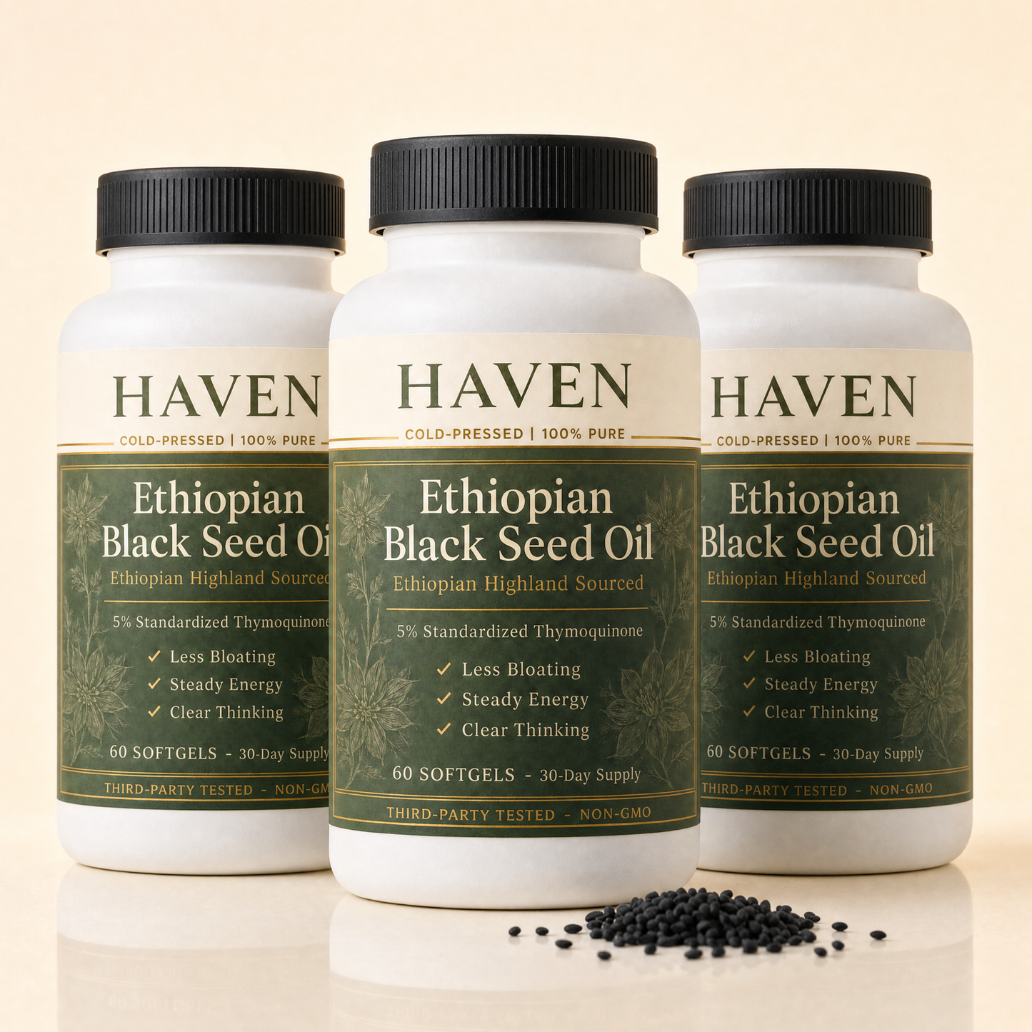 Haven Black Seed Oil 2-bottle Buy 1 Get 1 Free bundle