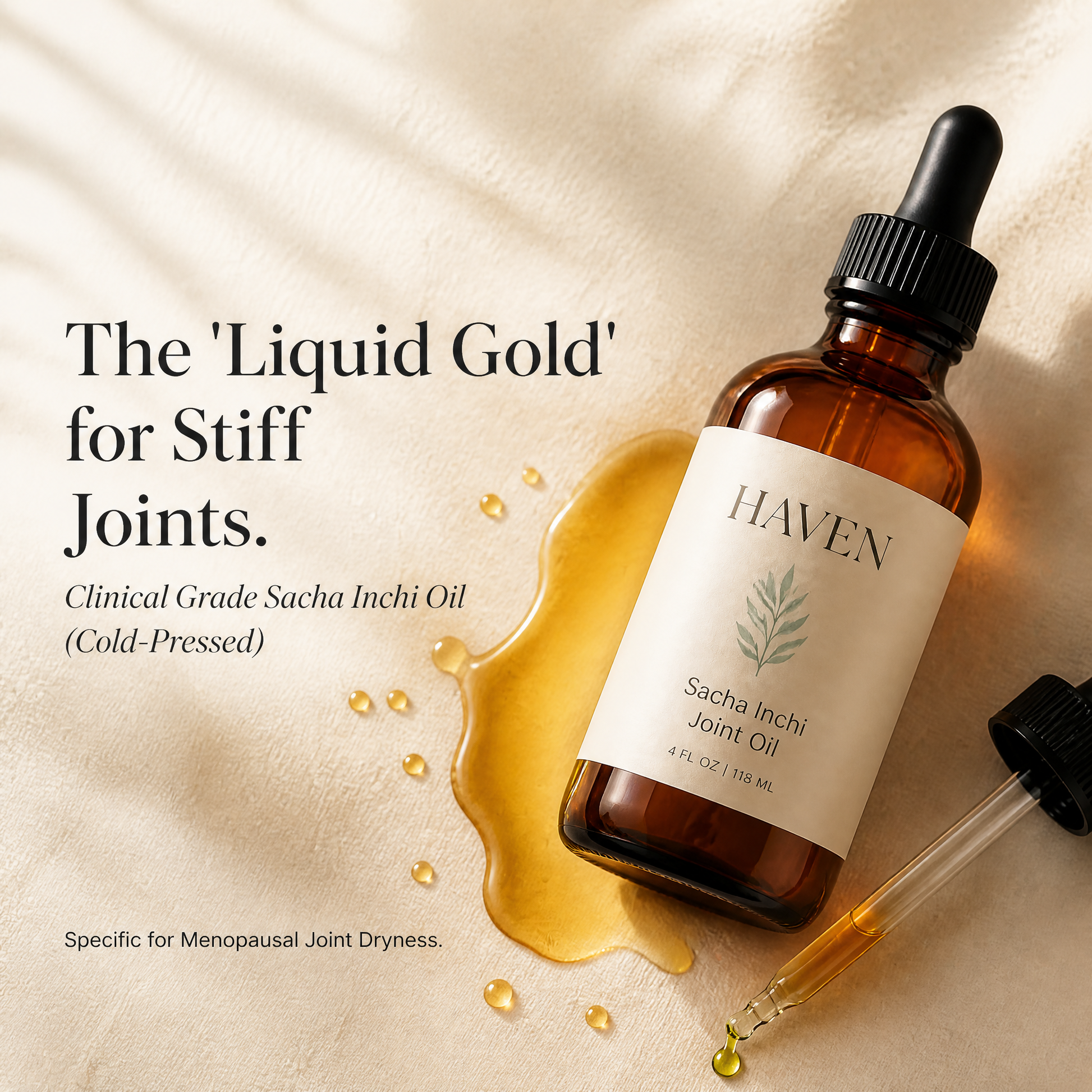 High omega-3 Sacha Inchi seed oil + D3 for joint comfort