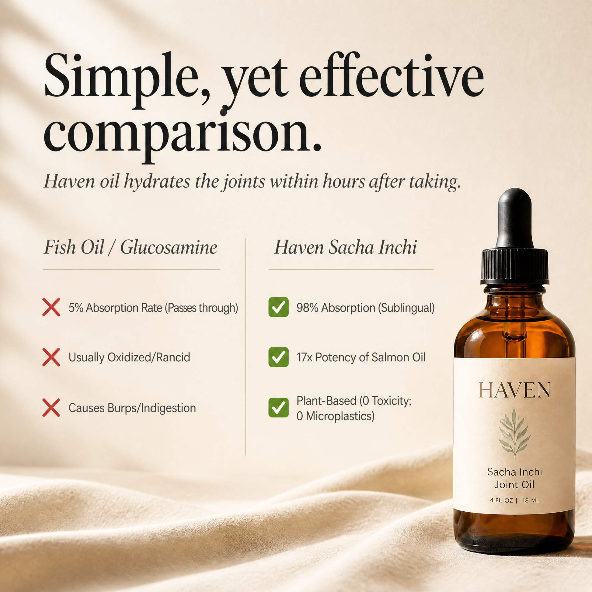 Sacha Inchi oil vs fish oil — no burps, plant-based