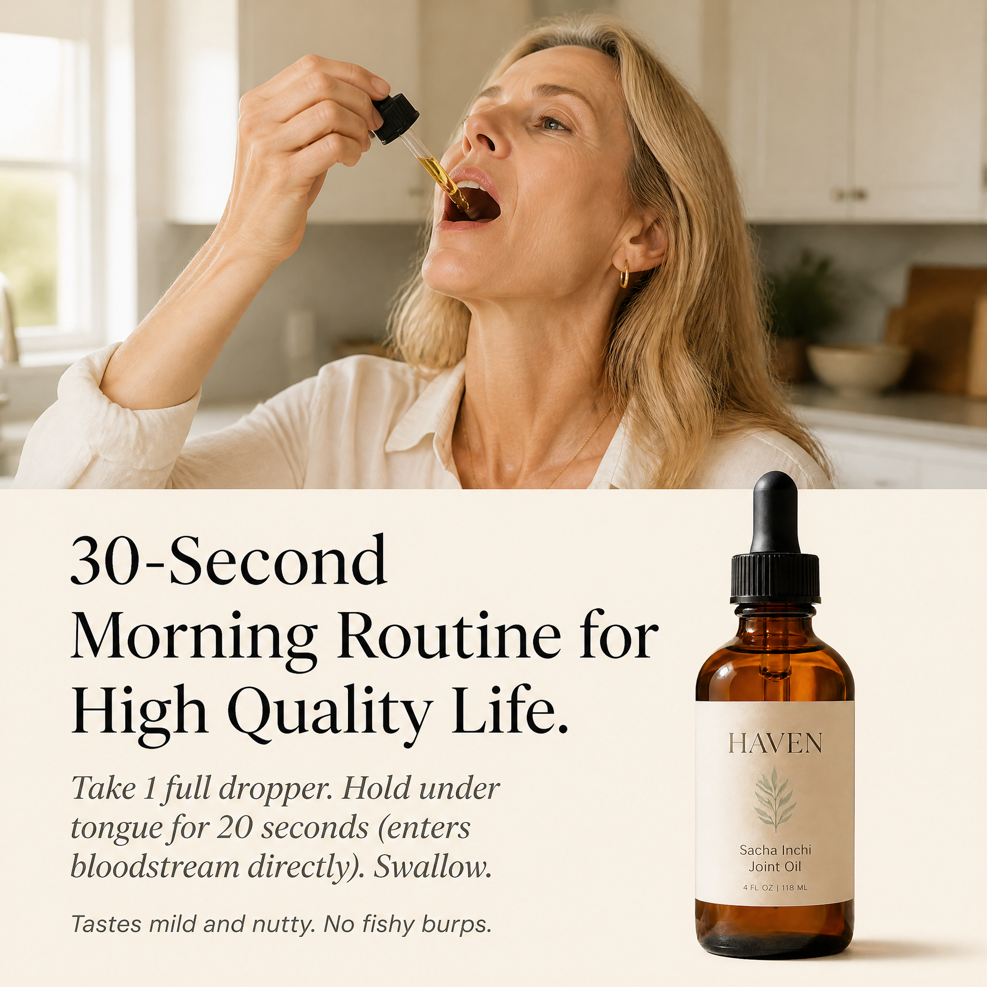 One teaspoon a day — daily routine