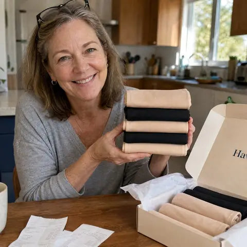 Donna F. with her Haven pack