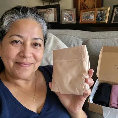 Susan R. with her Haven pack