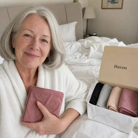 Diane P. with her Haven pack